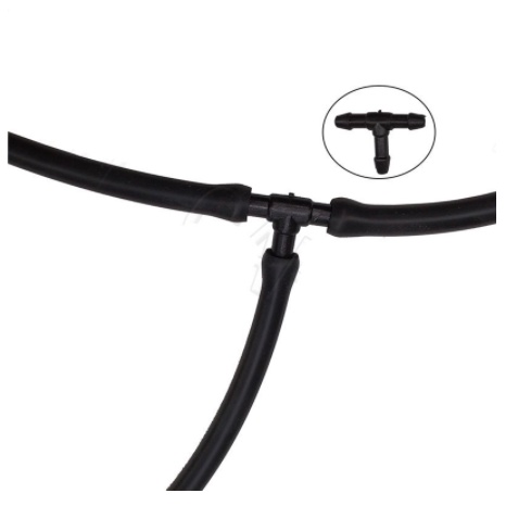 Đầu Nối Ống Nước xịt rửa kính Hình Chữ Y T thẳng 4mm chia 3 3.5 ly Cần Gạt trước Xe Hơi ô tô cho Toyota