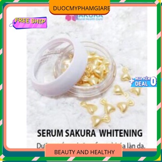 Serum trắng Hồng da SAKURA WHITENING hộp 30 viên nang mềm