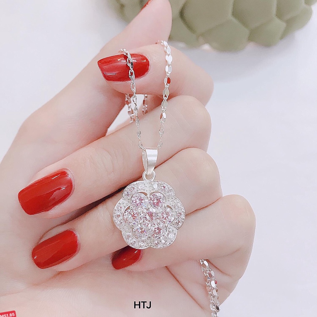 Dây chuyền bạc 925 thời trang mặt rời nhiều kiểu xinh xắn