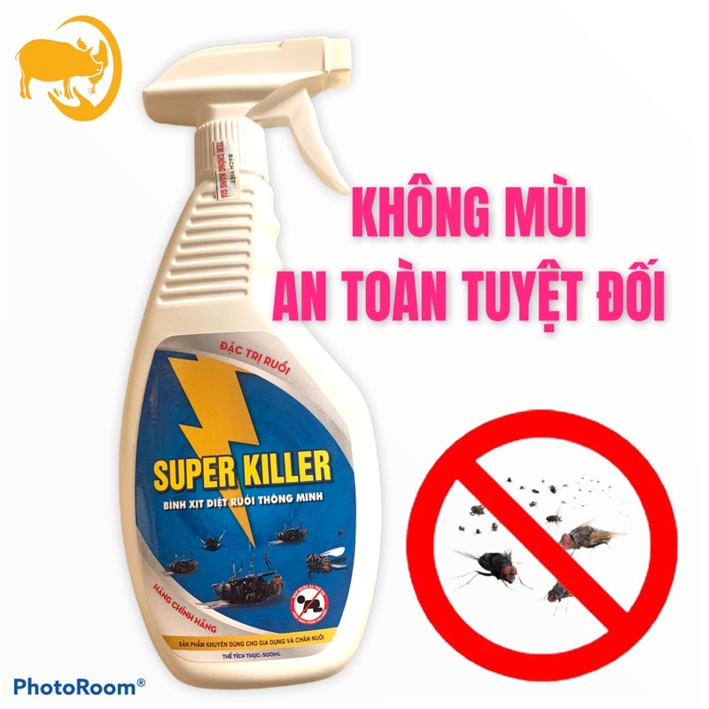 Dung dịch xịt ruồi an toàn, hiệu quả, thời gian tồn lưu lâu super killer