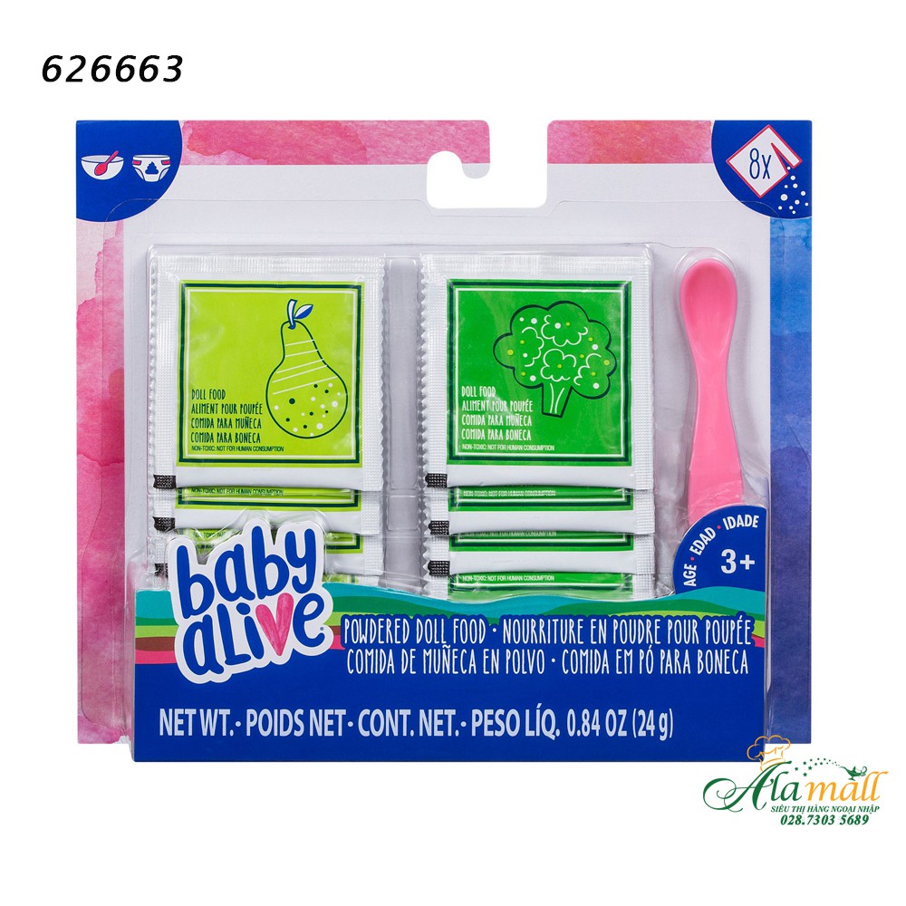 Phụ kiện ăn dặm dành cho búp bê Baby Alive