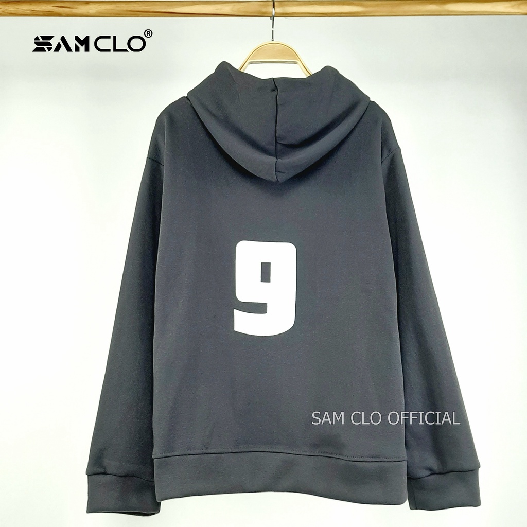 Áo HOODIE nỉ có mũ 2 lớp SAM CLO - Áo khoác chui tay dài thu đông nam nữ freesize form rộng unisex chữ HAPPY NOW PREMIUM