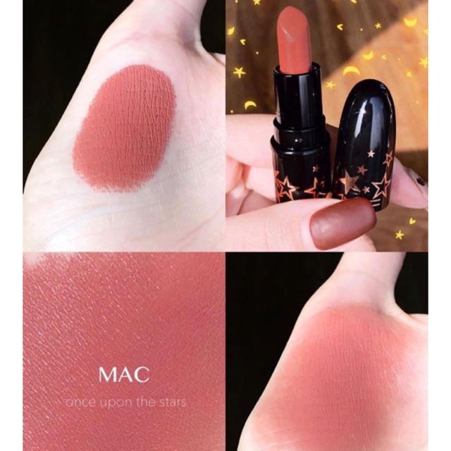[Đủ Bill] MAC - Set son 3 cây &amp; Túi MAC - Lucky Stars Lipstick Kit Neutral + Vibrant
