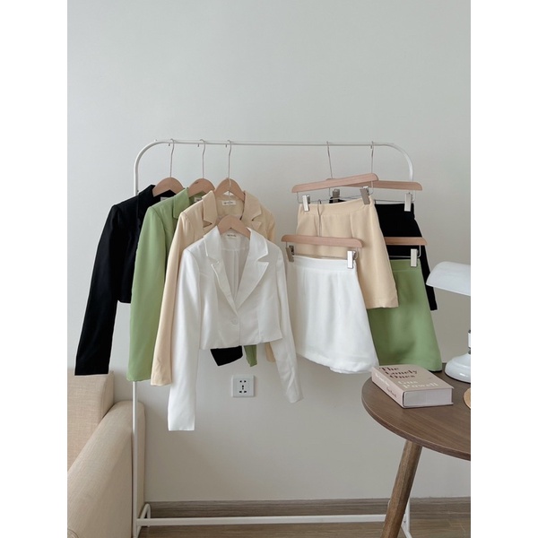 Set vest crop 4 màu