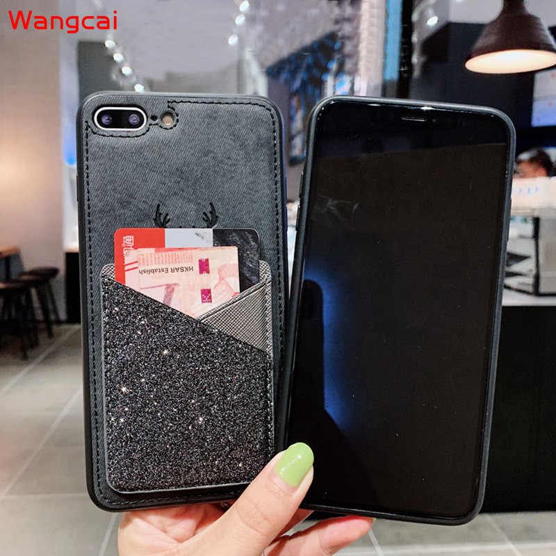 Ốp Điện Thoại Vải Mặt Nhám Hình Tuần Lộc Kiểu Ví Đựng Thẻ Xiaomi Redmi 9 9c 9a Note 9 Pro Max 9s 10x 4g 5g Pro Mi Note 10 Lite | BigBuy360 - bigbuy360.vn
