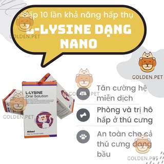 Lysine cho chó mèo bị hô hấp, tăng đề kháng, miễn dịch chó mèo, chó mèo bị đau mắt, sổ mũi, ho, giảm bạch cầu