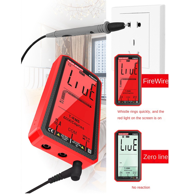 Đồng Hồ Vạn Năng Kỹ Thuật Số Thông Minh HUAJIAYI FS8233 Đếm 6000 True RMS