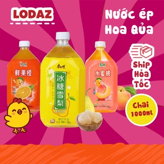 Nước trái cây nước ép hoa quả đóng chai Lodaz nhiều vị siêu ngon chai 1000ml