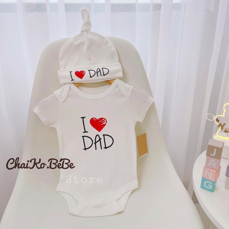 Body I ♥️ Mum, Dad cực yêu cho bé.