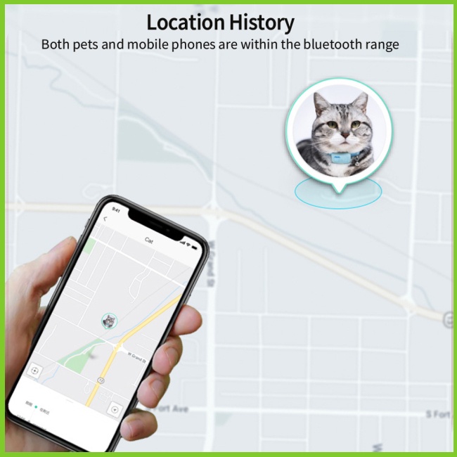 Thiết Bị Định Vị Bluetooth Thông Minh Chống Thất Lạc Chống Thất Lạc Cho Mèo