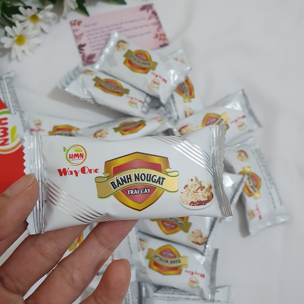 Bánh Nougat Ngàn Lớp Trái Cây Gói 350Gam - Mix Nho Đen - Thơm Ngon Cho Cả Gia Đình