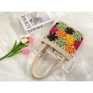(Ảnh thật)Túi nối hoa handmade