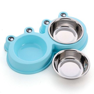 Bát đôi inox siêu xinh cho thú cưng ( giao màu ngẫu nhiên )