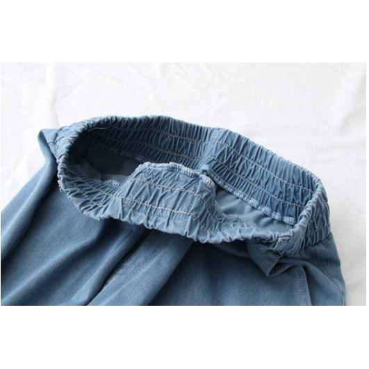 Quần jeans nữ cạp thun phong cách Hàn Quốc,chất bò bền đẹp giữ form QS31