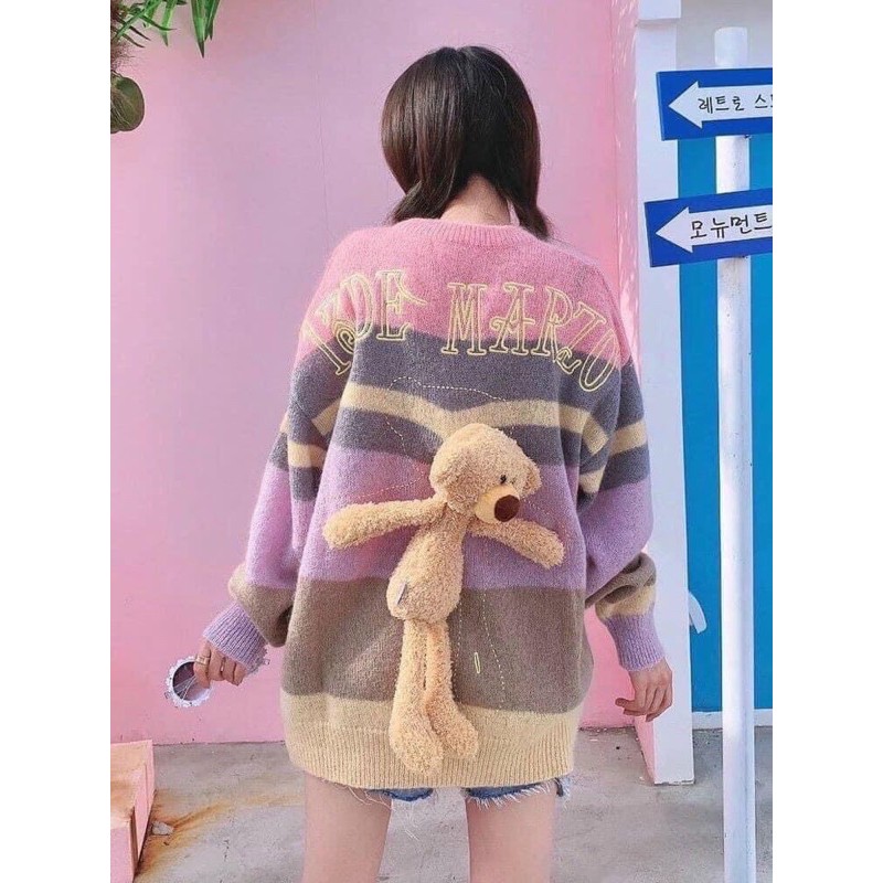 Áo nỉ Gấu Phối màu