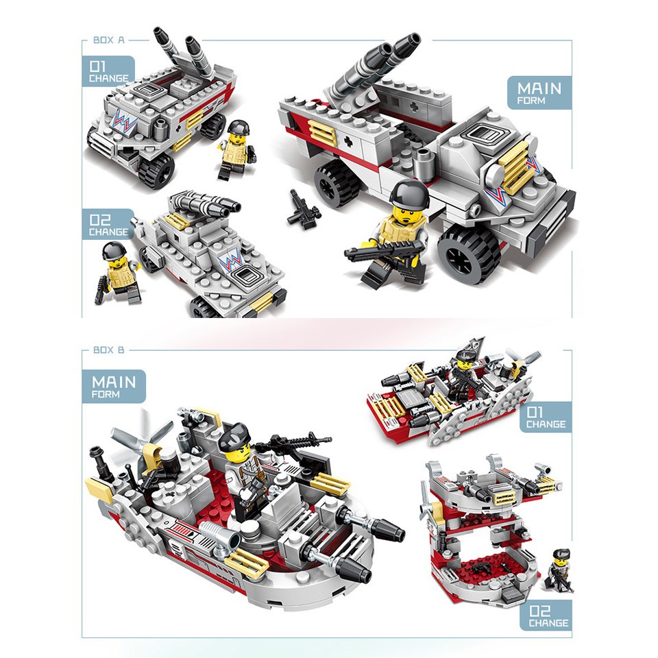 Bộ Đồ Chơi Xếp Hình LEGO 1000 Mảnh Ghép Chiến Hạm Thuyền Tàu Bé Phát Triển Tư Duy Thông Minh Trẻ Em