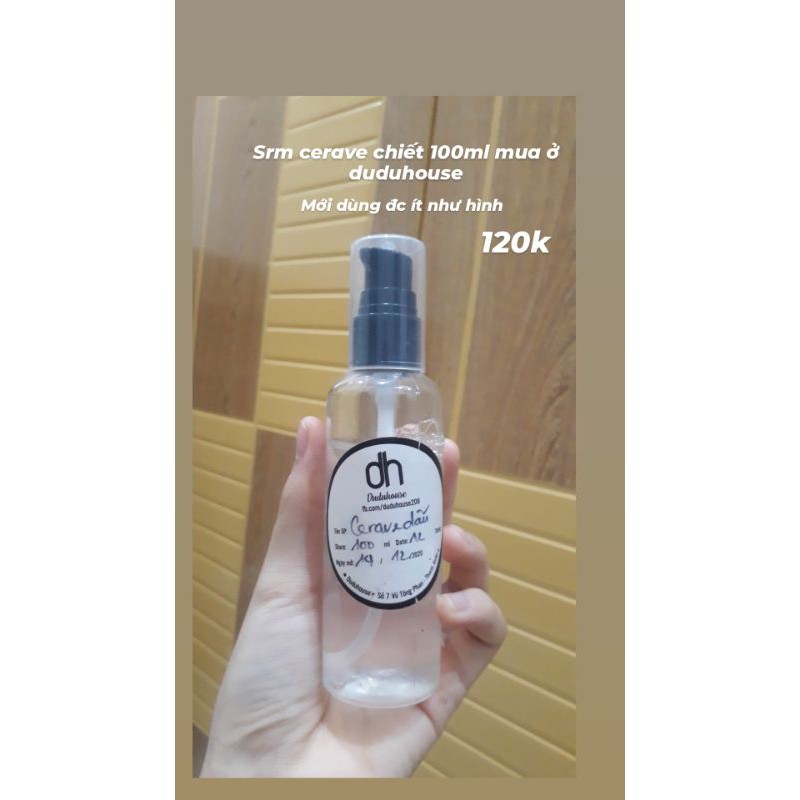 pass srm cerave chiết 100ml mua ở duduhouse
