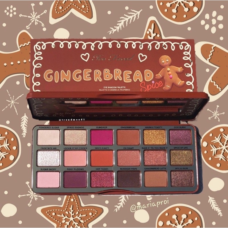 MUA 1 TẶNG 1 - Bảng mắt TOO FACED Gingerbread Eye Shadow Palette