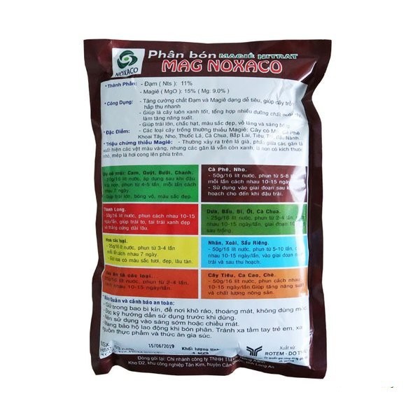 MAGIÊ NITRAT MAG NOXACO gói 1Kg - Phân bón bổ sung đạm và MAGIE dễ tiêu