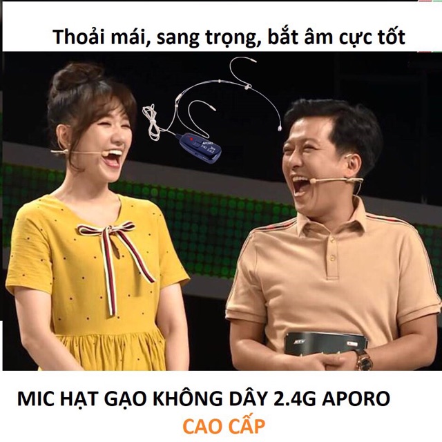 Máy trợ giảng Aporo T18 5.0 phiên bản mic hạt gạo cao cấp -Tặng kèm mic có dây