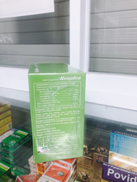 Kẹo ngậm giảm ho Respica