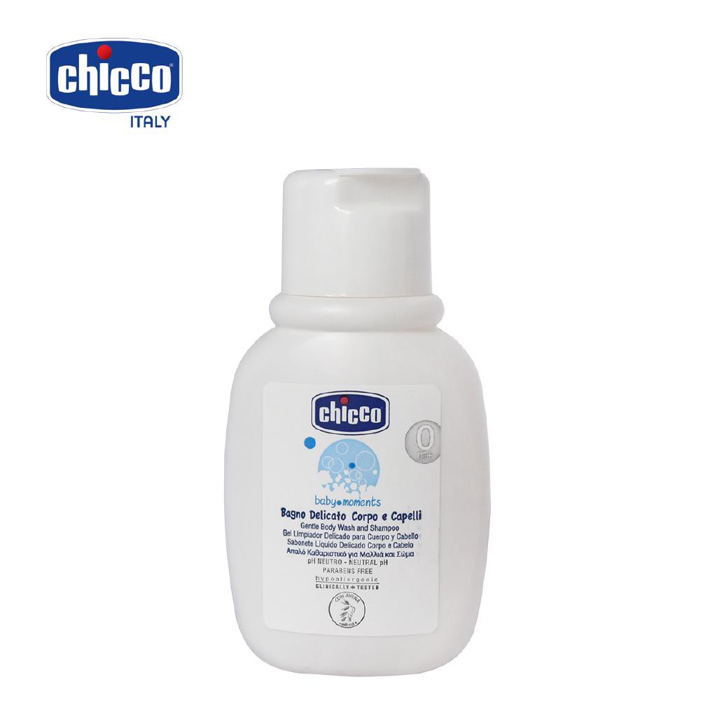 Sữa tắm gội chicco 50ml 0M+ chiết xuất yến mạch