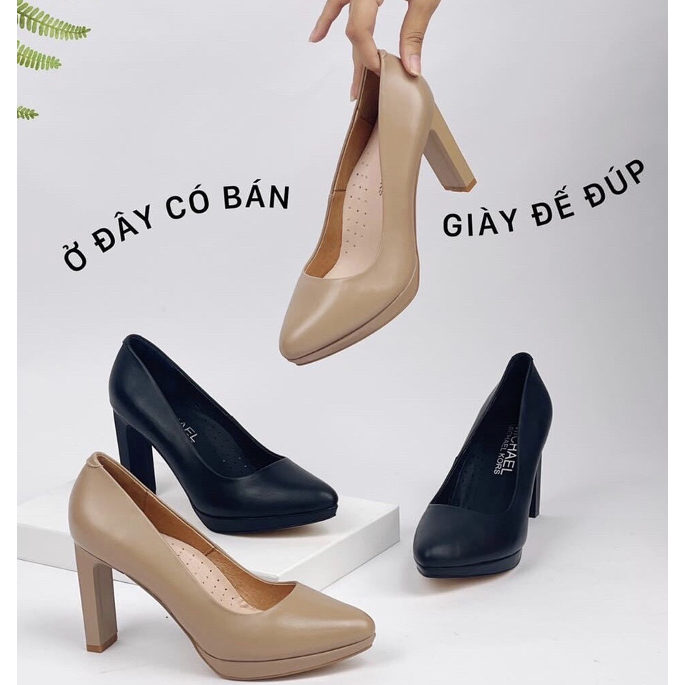 Giầy Cao Đúp Đế 8cm Da Thật VNXK