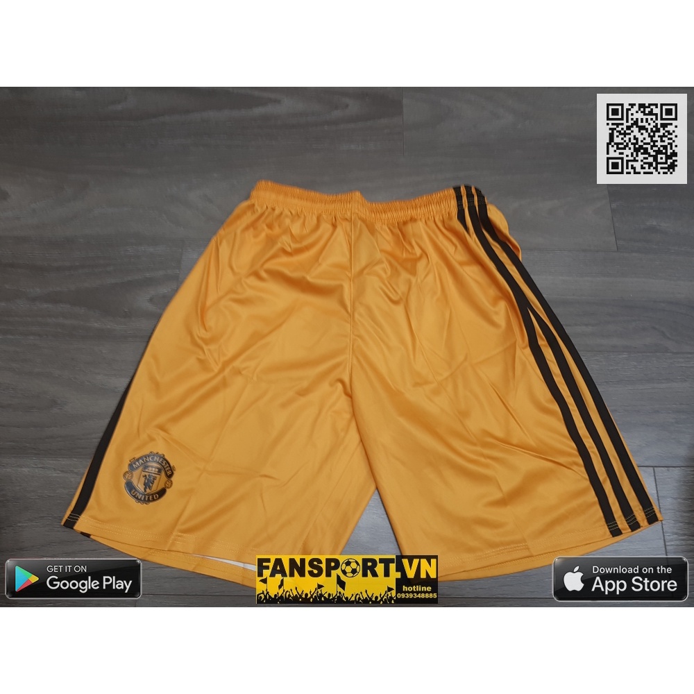 Áo thủ môn bóng đá Mancheater United 2019-2020 four shirt goalkeeper gk yellow vàng