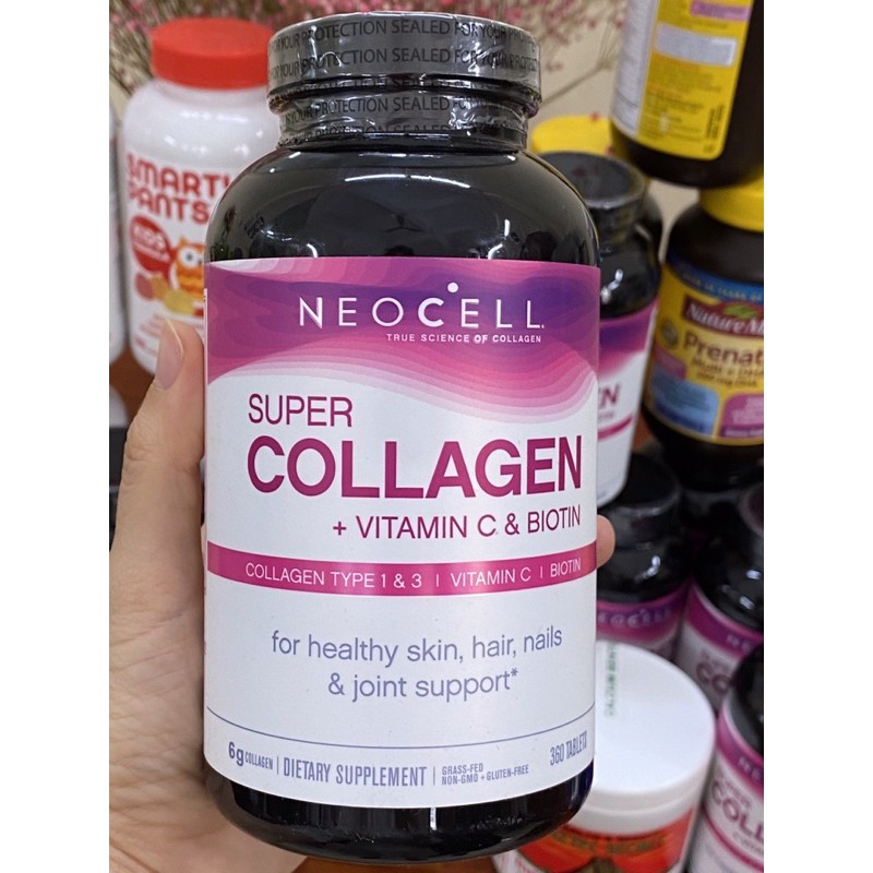 [Mẫu mới] Viên uống NEOCELL SUPER COLLAGEN + C + BIOTIN 360v
