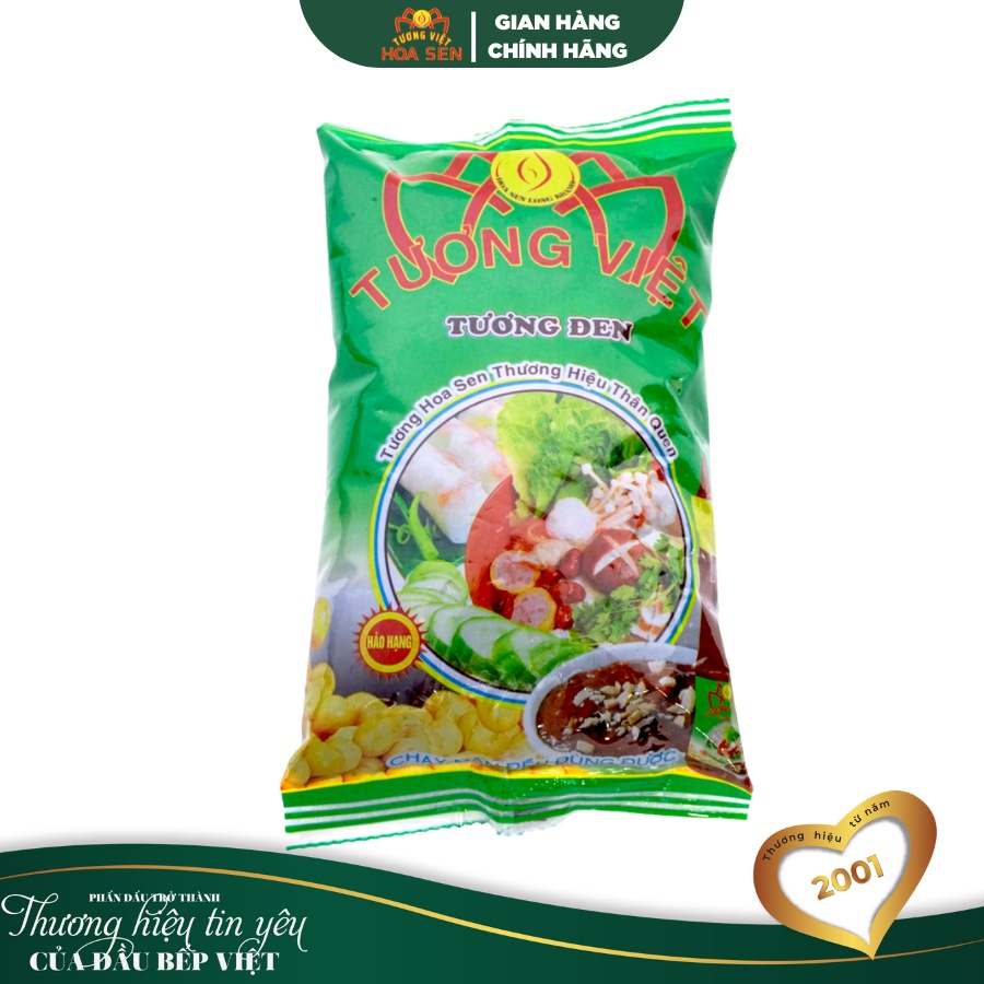 Tương Đen quán ăn Gói 500g - Tương Việt Hoa Sen