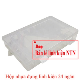 Hộp nhựa đựng linh kiện 24 ngăn