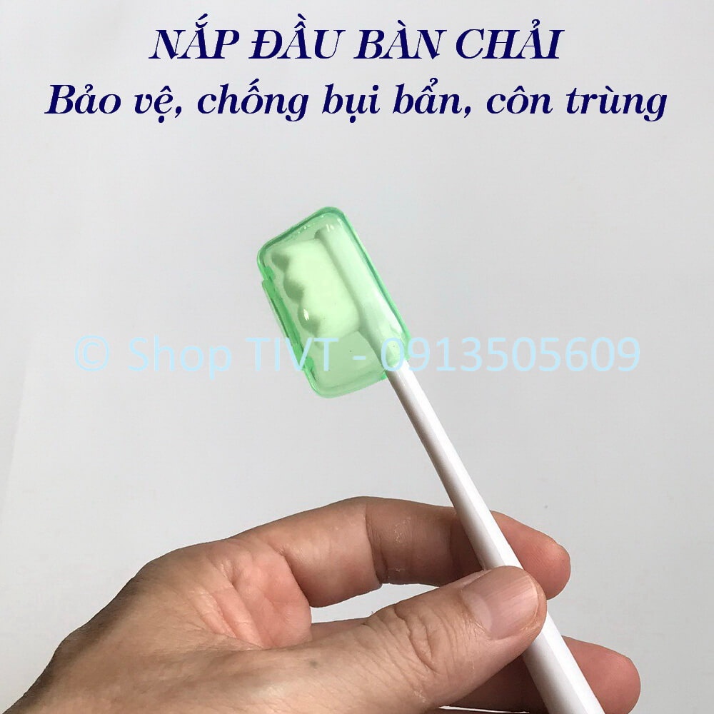 Hộp nhỏ xinh giữ sạch, bảo vệ đầu bàn chải khỏi côn trùng, gián, chuột, bụi bẩn, không dính nước khi bỏ túi-TIVT