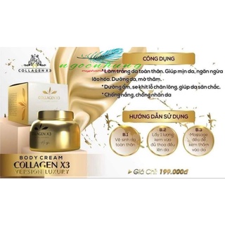Kem body collagen x3 luxury _ chính hãng