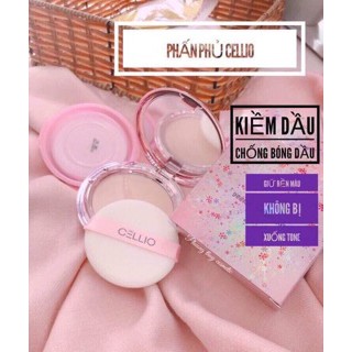 Auth 100% Phấn Phủ Cellio Shining Ex Twoway Cake-cosmetic999