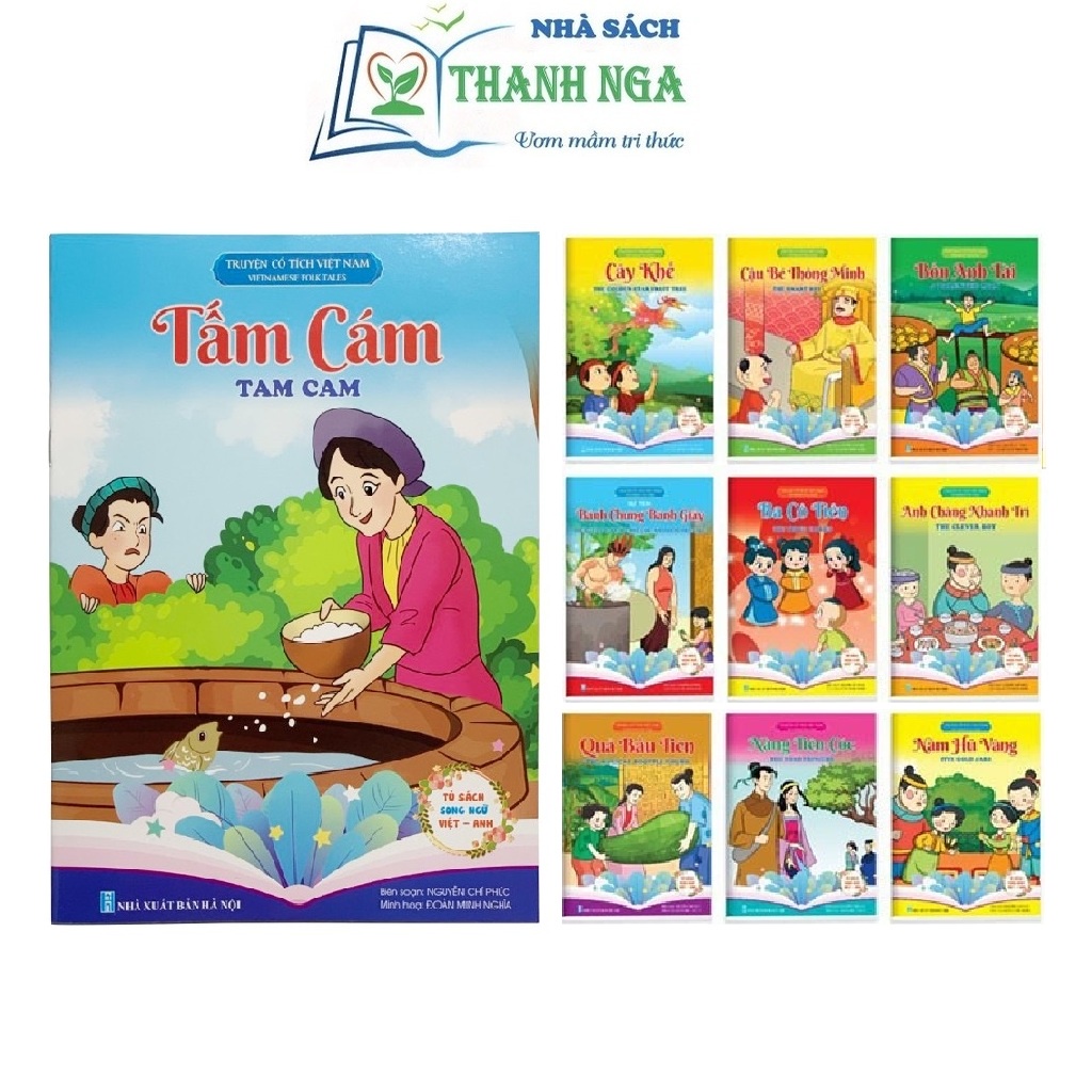 Sách - Truyện cổ tích song ngữ bộ 10 cuốn Việt Nam