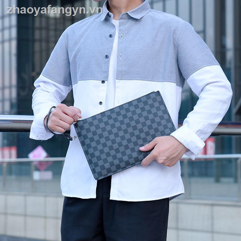 Túi da cầm tay phong cách thời trang cho nam | BigBuy360 - bigbuy360.vn