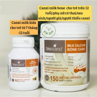 Cam kết chính hãng Viên uống Canxi sữa hữu cơ, Calcium Bone Care Bioisland