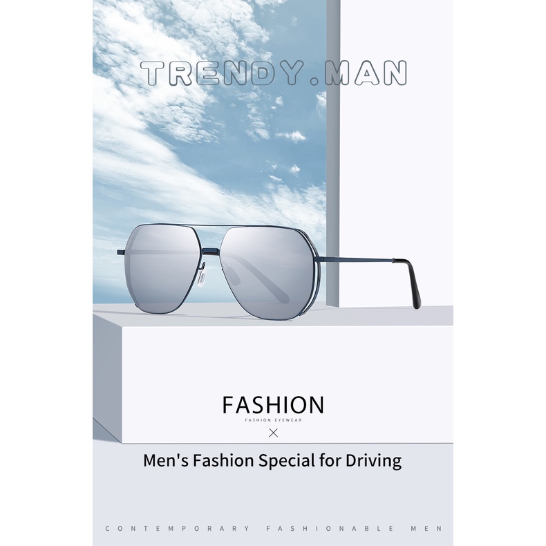 Kính mát ZEliN JS8515 tráng gương gọng kim loại chống tia UV400