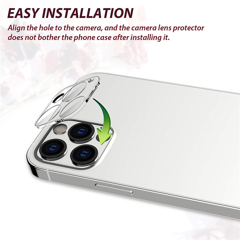 Kính cường lực bảo vệ camera cho iphone 12 11 Pro Max Mini X XS Max XR 7 8 6 6S Plus SE 2020