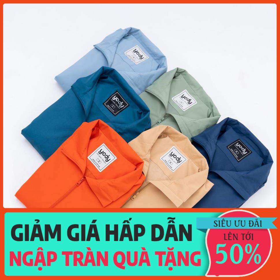XẢ Áo gió YODY nữ súp sườn 2 lớp thể thao giữ form giữ nhiệt cản gió cản bụi chống thấm nước AKN4054