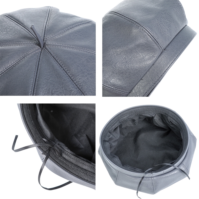 Mũ Nồi Bằng Da PU Phong Cách Nhật Bản Thời Trang Cho Nữ