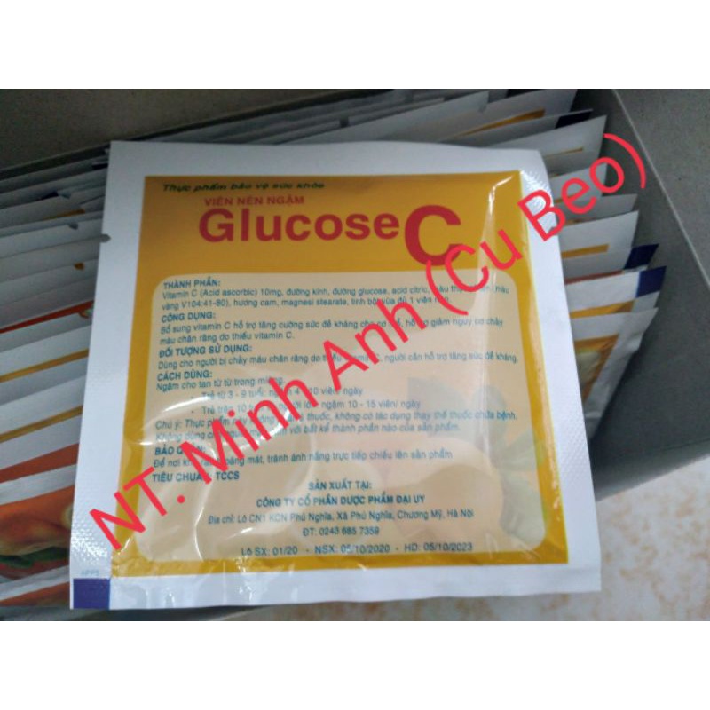 Viên ngậm glucose C- HÀNG CHÍNH HÃNG- Bổ sung vitamin C