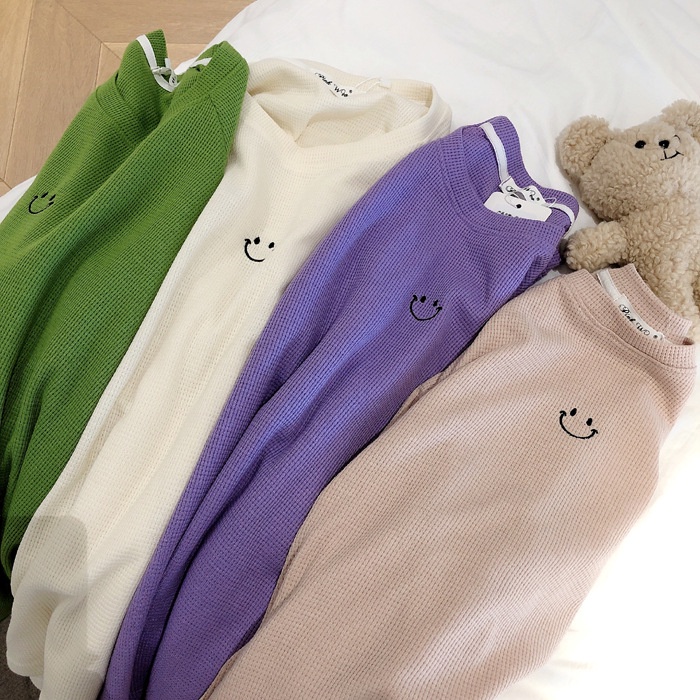 Bộ Đồ Ngủ Nữ Quần Áo Mặc Ở Nhà Dài Tay Vải Cotton Giãn Mùa Xuân Thu Đông Đi Chơi Kute Kiểu Hàn BĐN110