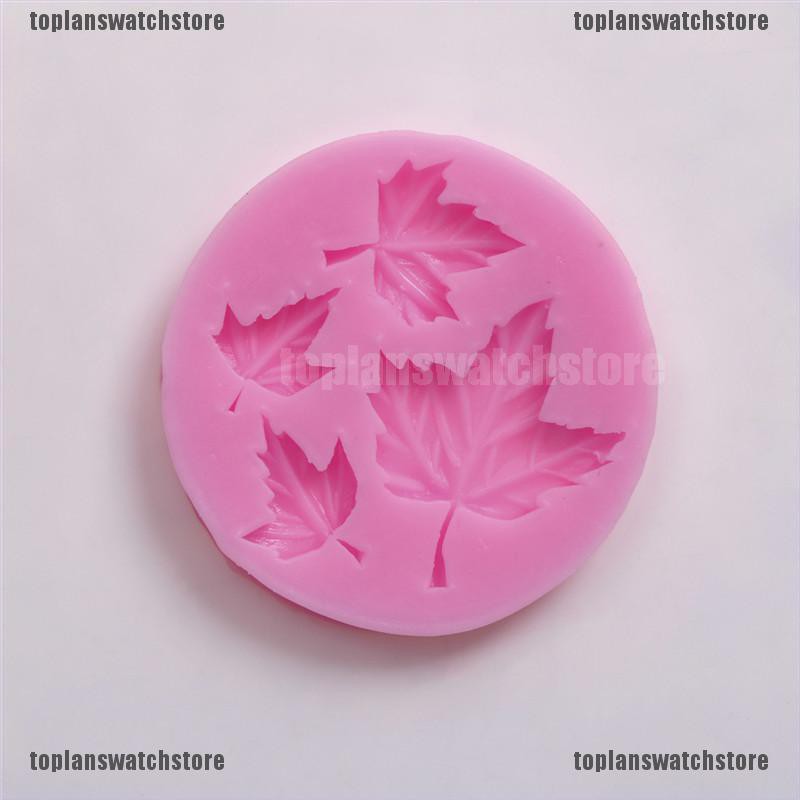 Khuôn Silicone Tạo Hình Lá Phong Trang Trí Bánh
