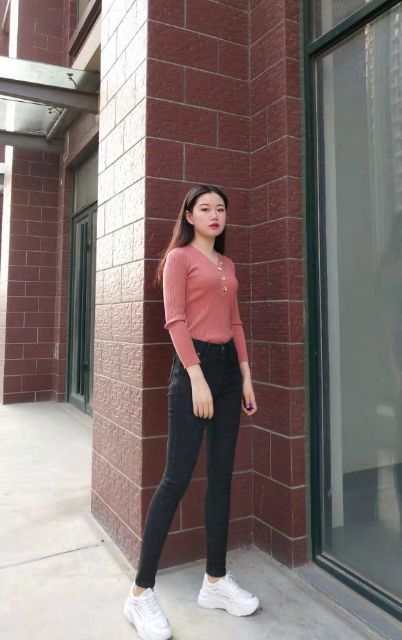 Quần jean lót lông nhung dày đẹp kèm hình thật