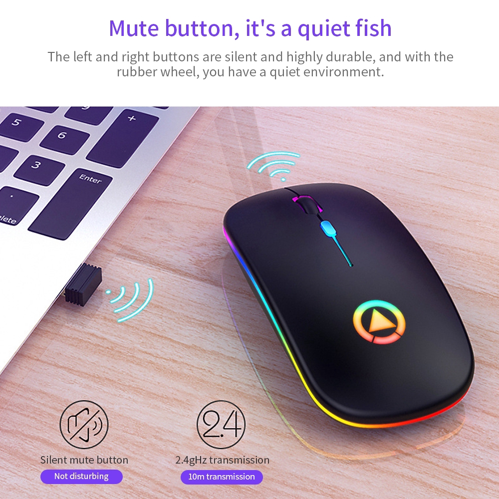 Chuột máy tính không dây dành cho PC laptop