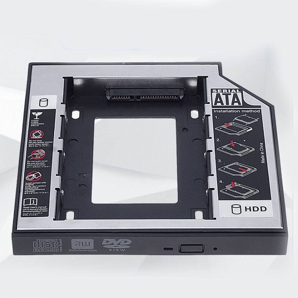 Bộ Chuyển Đổi Ổ Cứng Cd / Dvd Universal 2nd Hdd Caddy Sata Sang Sata Cho Laptop Yrth