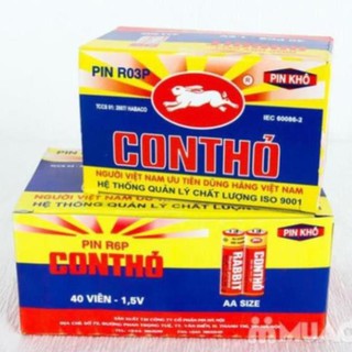 [sỉ ib] Hộp 40 viên pin con thỏ size AA, AAA