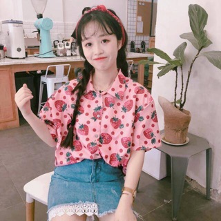 Sơ mi dâu tây( oder 3-5h quảng châu ) mã 145