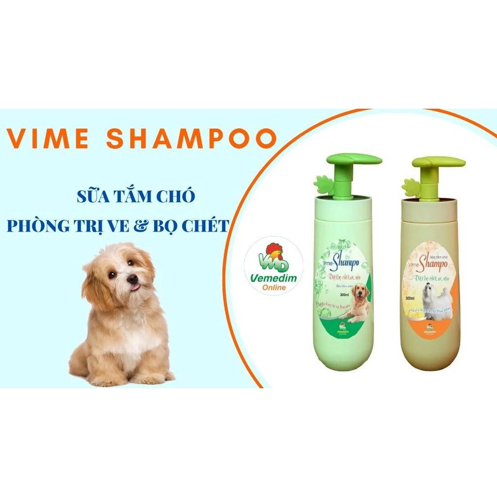 Sữa tắm cao cấp chó ve rận bọ chét Vemedim 300ml, chăm sóc dưỡng lông thú cưng Con Mèo Xiêm